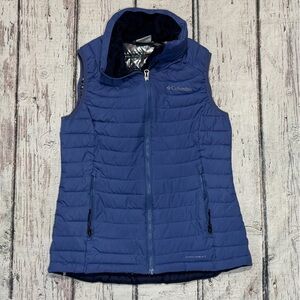 Columbia Omni - Heat Blue Puffer Vest Coat Jacket Women's